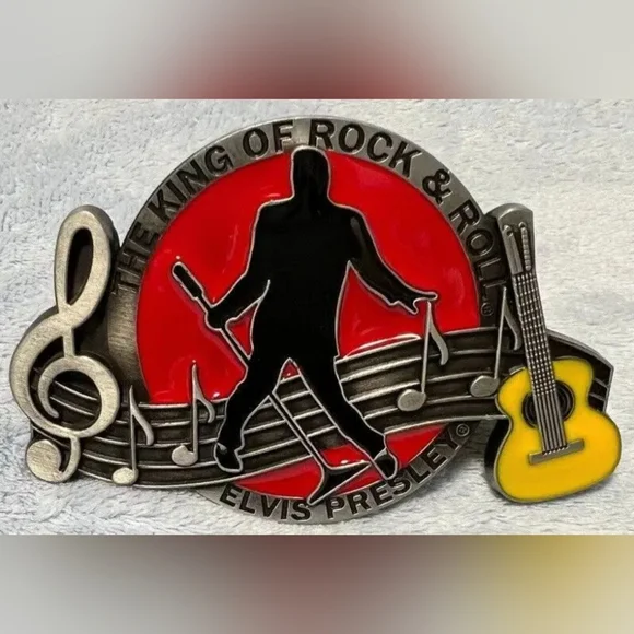 New The King Elvis Presley belt buckle New Elvis Presley The King belt buckle main image 2